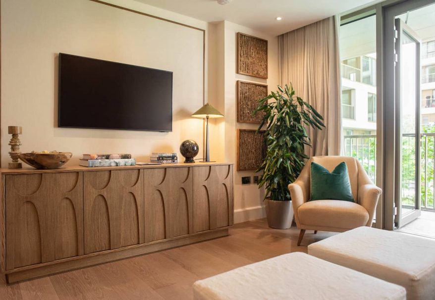 Cosy living room with ambient light